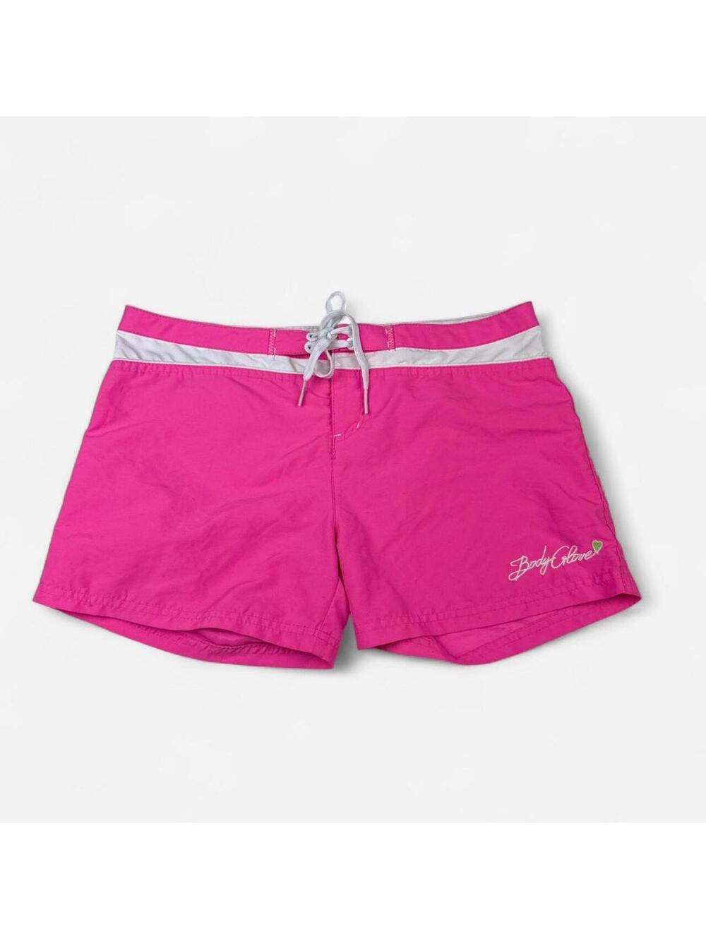 Body Glove Y2K Beachy Pink Embroidered Swim Shorts Board Shorts